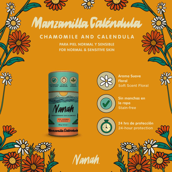 Chamomile Calendula Deodorant - Sensitive Skin