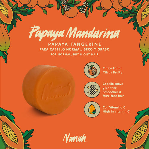 Acondicionador de Papaya Mandarina - Cabello Normal y Graso