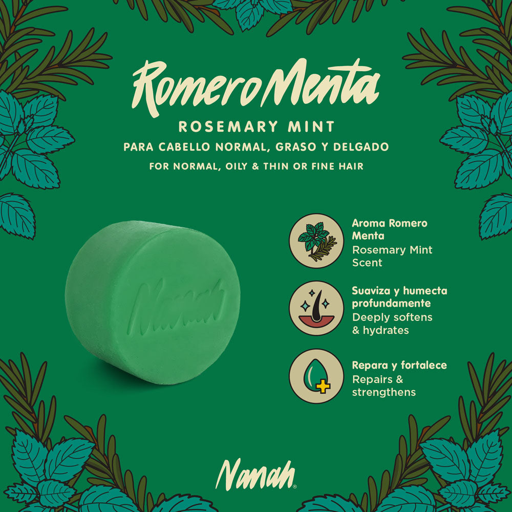 Acondicionador de Romero Menta - Cabello Delgado y Graso