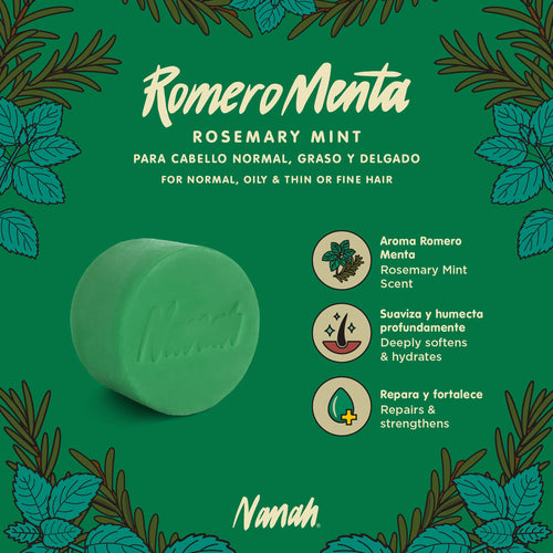 Acondicionador de Romero Menta - Cabello Delgado y Graso