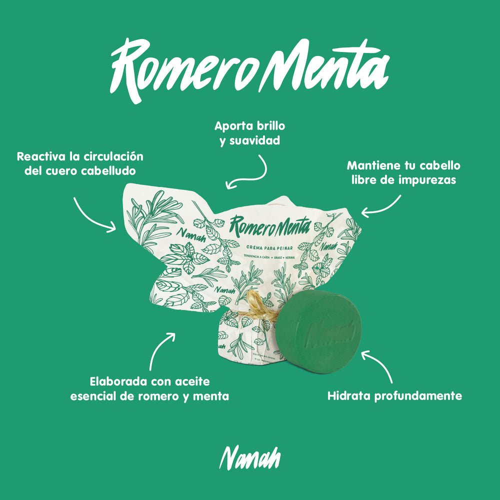 Crema para Peinar de Romero Menta - Cabello Delgado