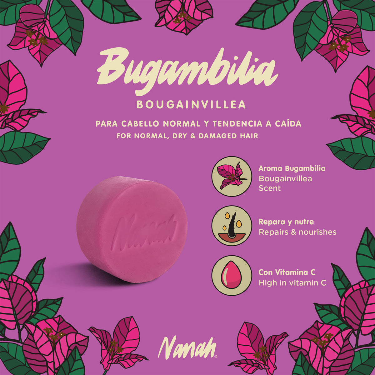 Crema para Peinar de Bugambilia - Cabello Seco y Normal