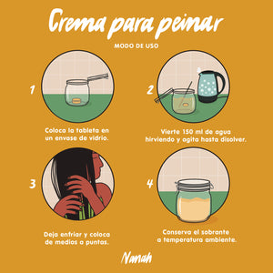 Crema para Peinar de Piña Mamey- Cabello Rizado