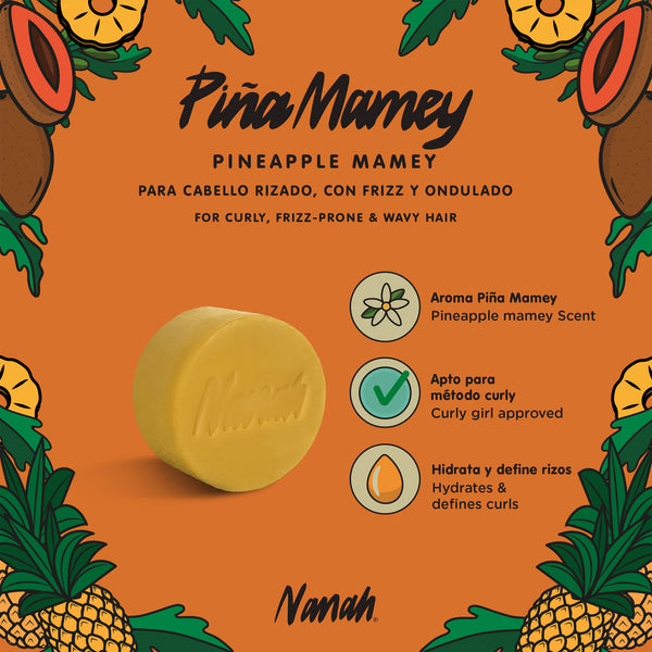 Crema para Peinar de Piña y Mamey - Cabello Rizado