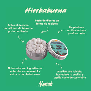 Tabletas Dentales de Hierbabuena