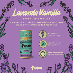 Desodorante Natural de Lavanda Vainilla