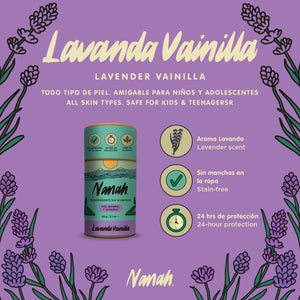 Desodorante Natural de Lavanda Vainilla
