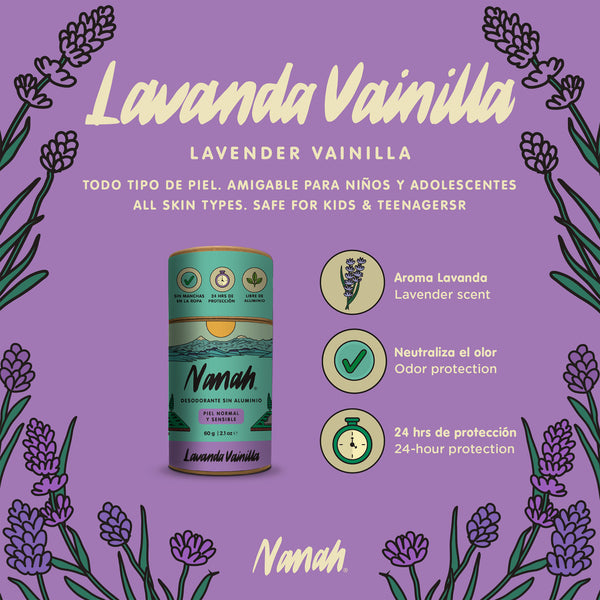 Lavender Vanilla Deodorant - Sensitive Skin I Suitable for Children
