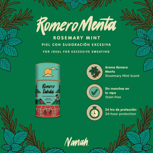 Desodorante Natural de Romero Sábila