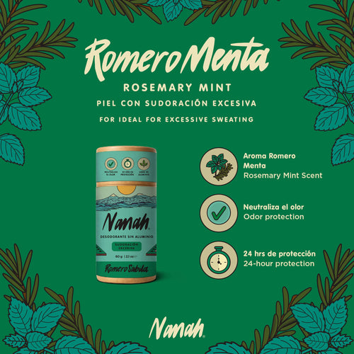 Desodorante Natural de Romero Sábila
