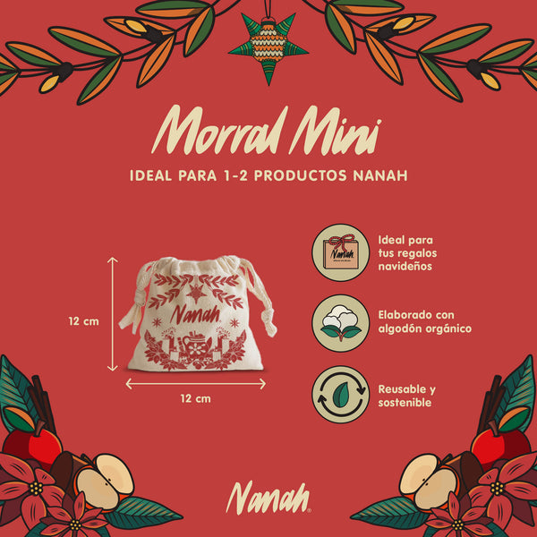 Morral Navideño Mini Nanah - Ideal para 1-2 pzs