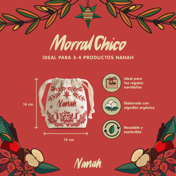 Morral Navideño Chico Nanah -  Ideal para 2-3 pzs