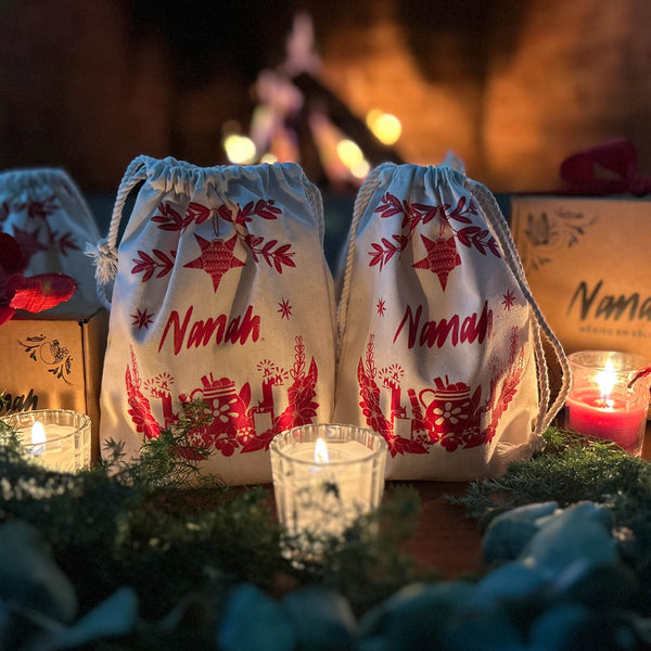 Morral Navideño Mediano Nanah - Ideal para 3-4 pzs