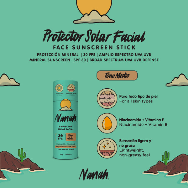 Protector Facial Mineral FPS+30 I Tono Medio