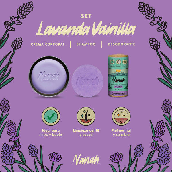 Set Lavanda Vainilla | Hidratación y cuidado para toda la familia