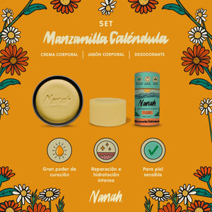 Set Manzanilla y Caléndula | Calma y Reparación | Ideal para Piel Sensible y con Tatuajes