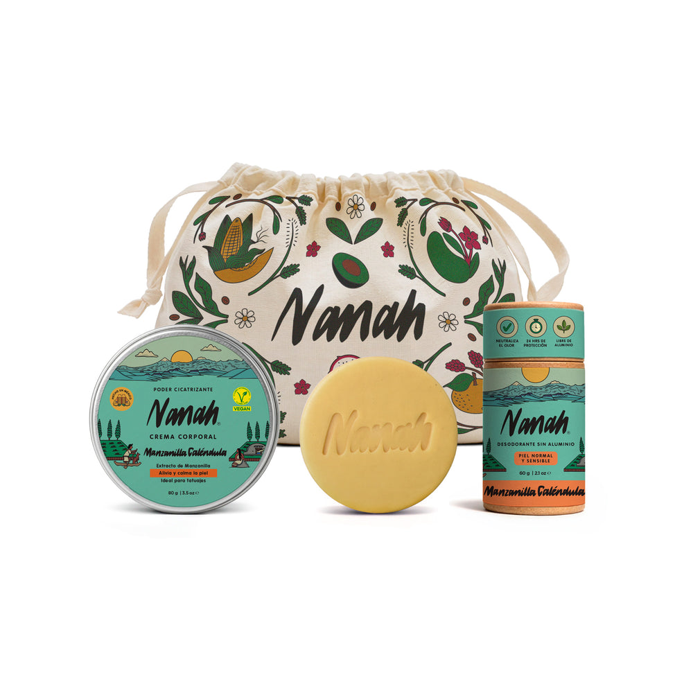 Set Manzanilla y Caléndula | Calma y Reparación | Ideal para Piel Sensible y con Tatuajes