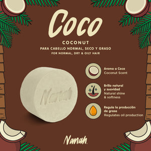 Coconut Shampoo Bar - Normal to Oily Hair