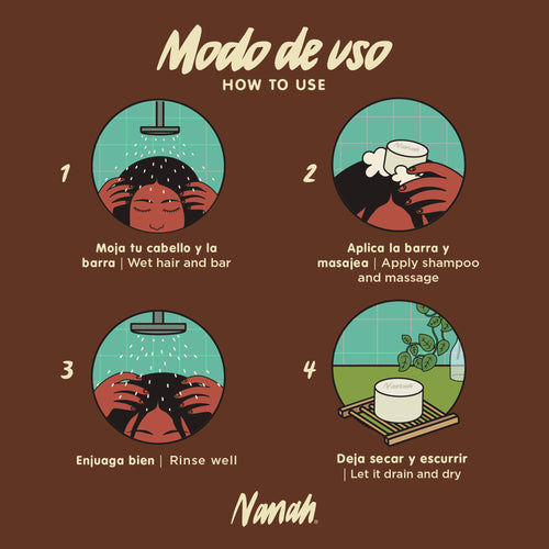 Shampoo de Coco - Cabello Seco y Graso