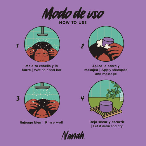 Shampoo de Lavanda Vainilla - Cabello Normal