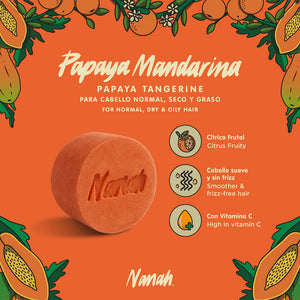 Papaya Mandarin Shampoo Bar - Oily/Normal Hair