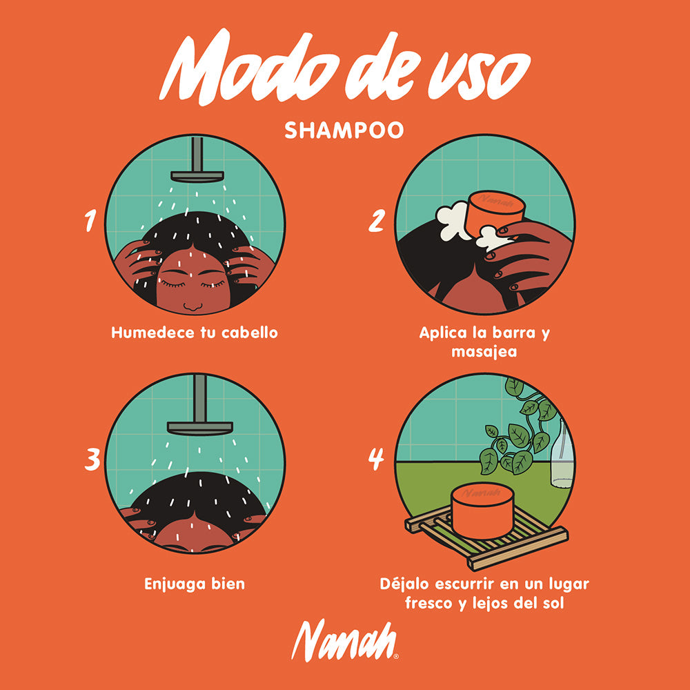 Shampoo de Papaya Mandarina - Cabello Graso I Normal