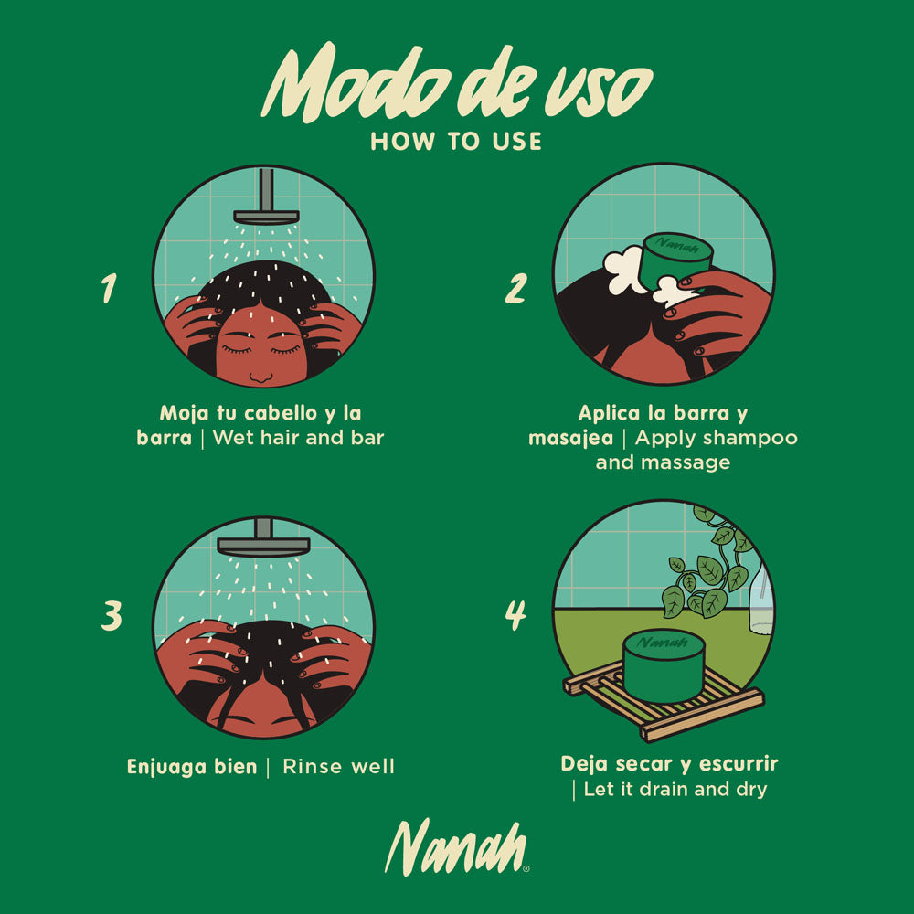 Shampoo de Romero Menta - Cabello Delgado