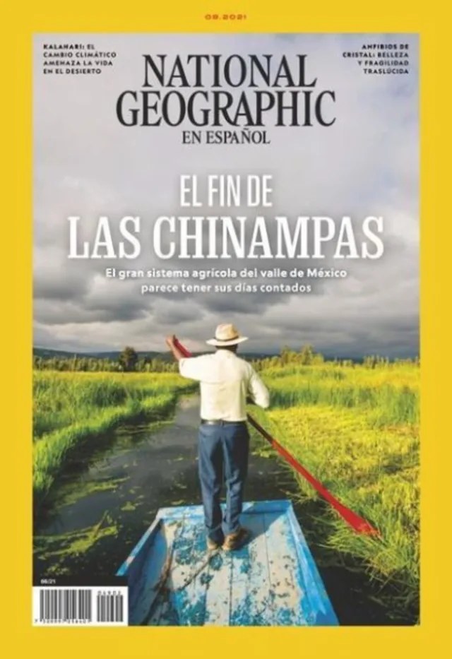 Portada de National Geographic en Espa&ntilde;ol de agosto de 2021, dedicada a las chinampas